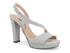 Melluso Elegant High Heel Sandals with Fabric Platform